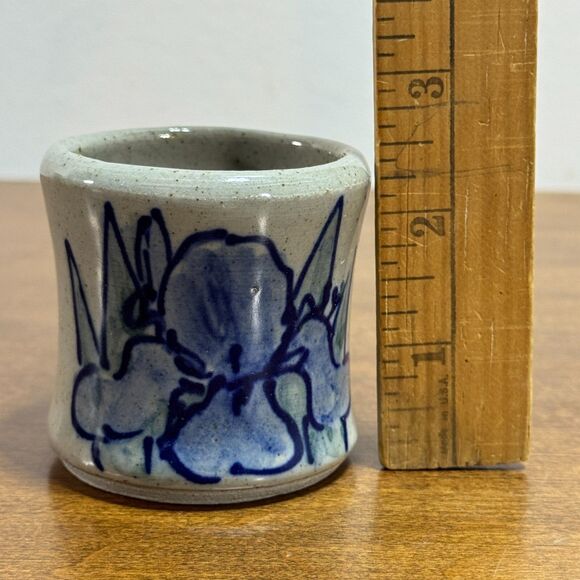 Great Bay Pottery Votive Candle Holder Small Cup Handmade in NH USA 2002 2.25"H - Picture 6 of 7